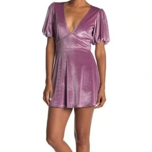 L*Space Lavender Velvet Party Dress - Size M